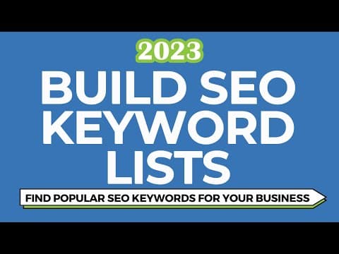 How to Find the Best SEO Keywords for Your Website? thumbnail