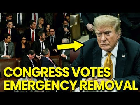 Trump REFUSES To RESIGN Congress VOTES Emergency REMOVAL thumbnail