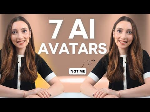 7 Ways I’d Use My AI Avatar to Start a Business Faster (Even if you don't have a team) thumbnail