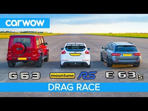 Which Car Wins: Mercedes G63, E63 S, or Ford Focus RS? thumbnail