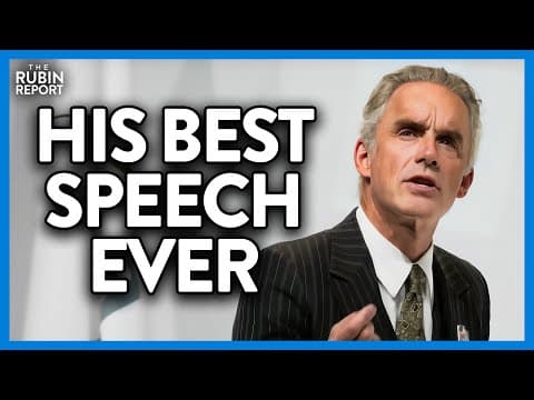 This Is Easily the Most Important Speech Jordan Peterson Has Ever Done thumbnail