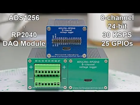 RP2040 + ADS1256 DAQ module with GPIOs thumbnail