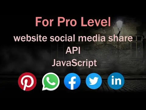 Website social media share API JavaScript thumbnail