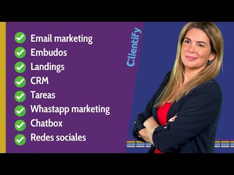 El CRM para NEGOCIOS ONLINE y agencias de marketing | CRM con WHATSAPP marketing | clientify thumbnail