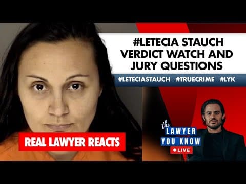 LIVE! Real Lawyer Reacts: #Letecia Stauch Verdict In! thumbnail