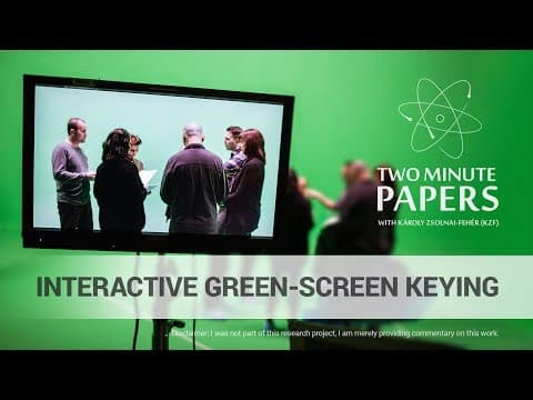 How Does a New Technique Improve Green-Screen Keying? thumbnail