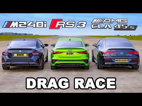 Which is Faster: BMW M240i, Audi RS3, or AMG CLA 45? thumbnail