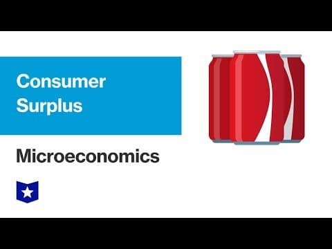Consumer Surplus | Microeconomics thumbnail