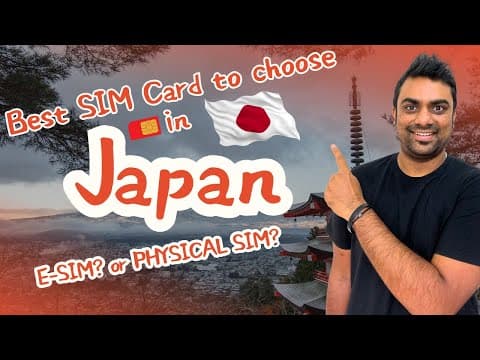 Best Tourist Sim Card to Choose in Japan || E-Sim or Physical Sim? thumbnail