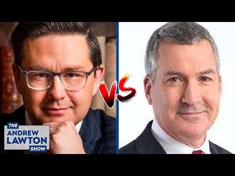 Pierre Poilievre takes on "Liberal heckler" David Akin of Global News thumbnail