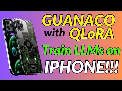 NEW GUANACO LLM with QLoRA: As GOOD as ChatGPT! thumbnail