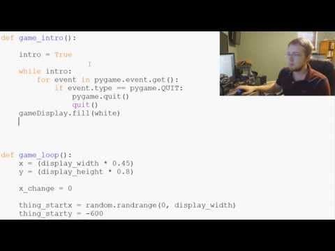 Game Development in Python 3 With PyGame - 10 - Start Menu thumbnail