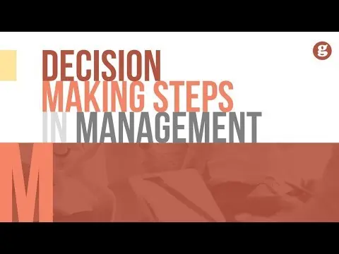 Decision Making Steps in Management thumbnail
