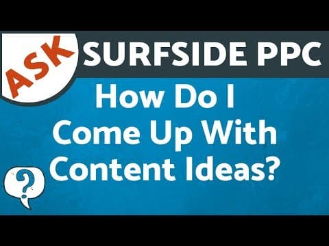 Content Ideas Tutorial - How Do I Find Keyword Ideas and Content Ideas For My Business? Ask Surfside thumbnail