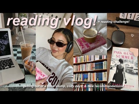 VLOG: simple days in my life, getting out of a reading slump, & swapping screen time for reading! thumbnail