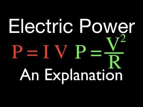 Electric Power (1 of 3) and Watts, An Explanation thumbnail