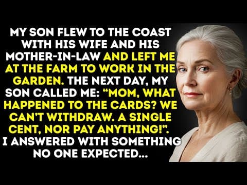 My Son Flew To The Coast With His Wife And Mother-In-Law, Leaving Me At The Farm To Work Alone thumbnail
