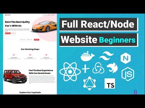 Full MERN Website React Nodejs w/ GraphQL Tailwind and Docker From Zero To Deployment + GIVEAWAY thumbnail