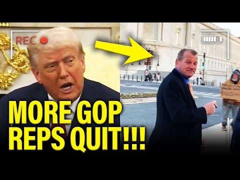 🚨Trump PANICS as ANOTHER GOP Rep ABRUPTLY QUITS thumbnail