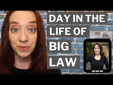 Day in the Life of a Big Law Associate | What Does a Lawyer Do on a Typical Day thumbnail