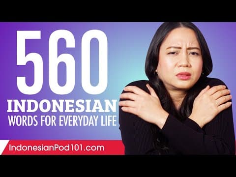 560 Indonesian Words for Everyday Life - Basic Vocabulary #28 thumbnail