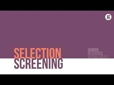 Selection Screening thumbnail