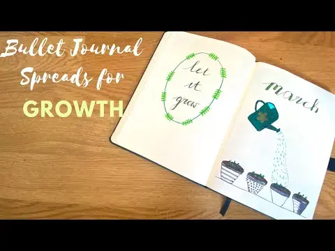 March 2020 A5 Bullet Journal Setup | Bullet Journalling for Personal Growth and Self Development thumbnail