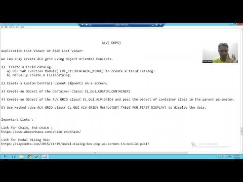 51 - ABAP OOPS - ALV by CL_GUI_ALV_GRID - Creation Part6 thumbnail