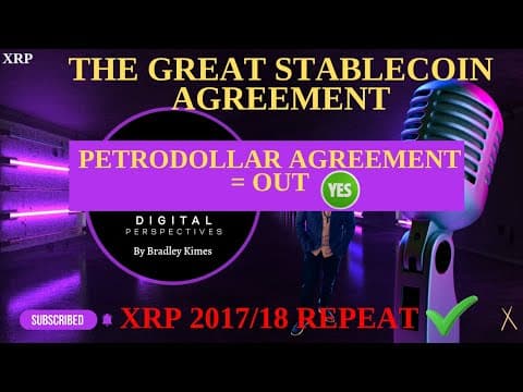 XRP- The Great Stablecoin Agreement = Petrodollar OUT - US Debt On XRPL - XRP 2017/18 Repeat? thumbnail