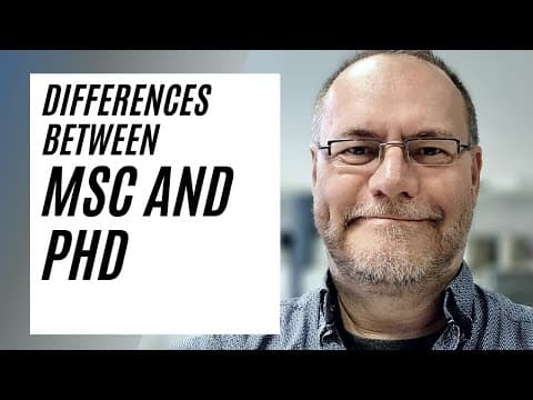 Differences between a MSc and a PhD #phd #phdlife #doctoralstudent #gradschool #gradschooltips thumbnail