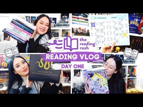 A SUCCESSFUL START TO THE READATHON | Reading Rush Day One Vlog thumbnail