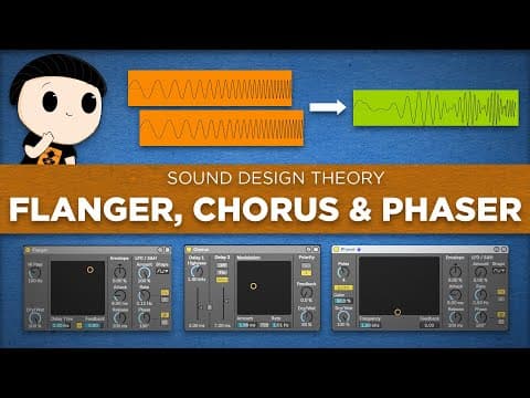 How FLANGER, CHORUS & PHASER process your sound - Sound Design Theory thumbnail