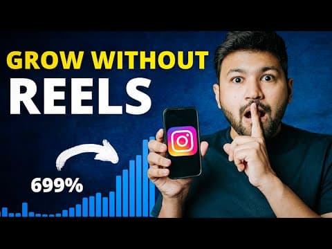 Grow Your Instagram without REELS? 6 Instagram Growth Strategies | Sunny Gala thumbnail