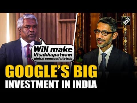 Google to invest $15B in India, Cloud’s CEO Thomas Kurian announces largest Ai hub in Visakhapatnam thumbnail