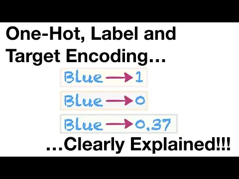 What Are One-Hot, Label, and Target Encoding Techniques? thumbnail