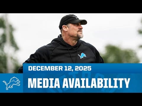 Dan Campbell Press Conference | Dec. 12, 2025 thumbnail