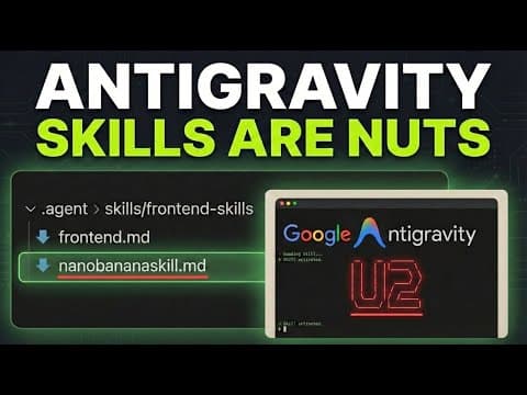 Google AntiGravity Agent Skills Just Changed EVERYTHING thumbnail