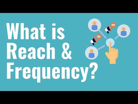 What is Reach and Frequency? Marketing and Advertising Reach and Frequency Explained thumbnail