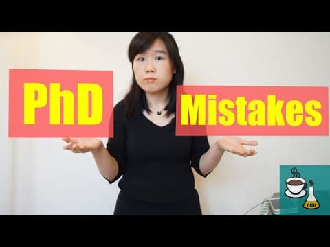 5 Mistakes To Avoid In Your PhD thumbnail