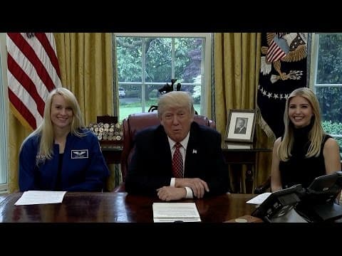 President Trump Calls Space Station Crew on Record-Setting Day thumbnail