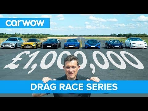 £1M DRAG RACE series for our one million subscribers | carwow thumbnail