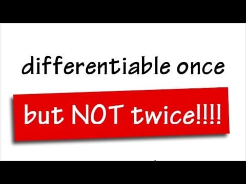 differentiable once but not twice? (ft. Oreo) thumbnail