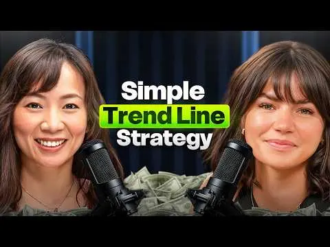 Trading Simple TREND LINE Strategy Made Her $100K A Year! thumbnail