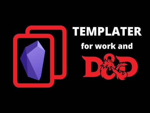 Using the Obsidian Templater Plugin thumbnail