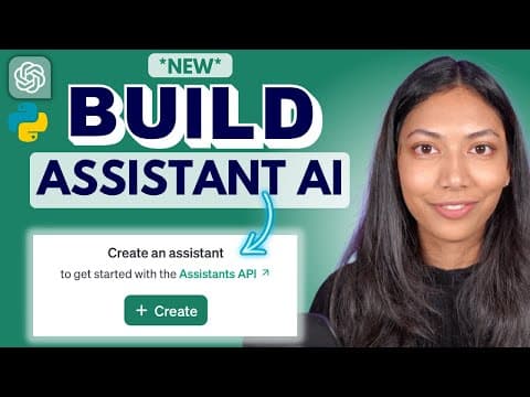 🤯 OpenAI Assistants API Python (Full Tutorial) thumbnail