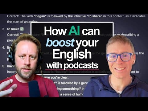 936. How AI can Boost your English with Podcasts ✨🎧 (feat. Alastair Budge) thumbnail