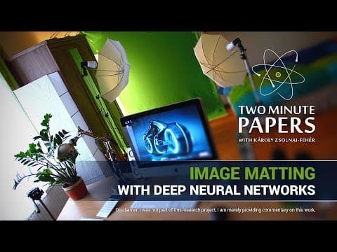Image Matting With Deep Neural Networks | Two Minute Papers #209 thumbnail