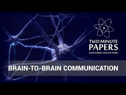 Brain-to-Brain Communication is Coming! thumbnail
