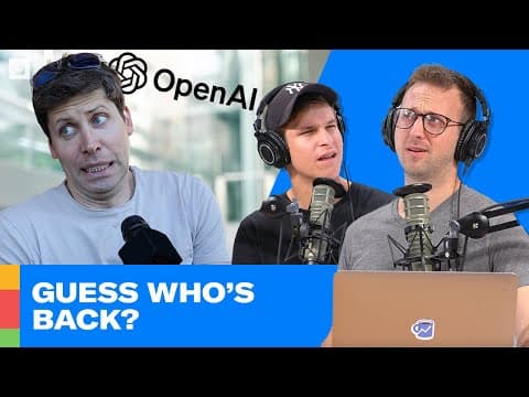 OpenAI Saga FINALLY Ends With Sam Altman Back as CEO thumbnail