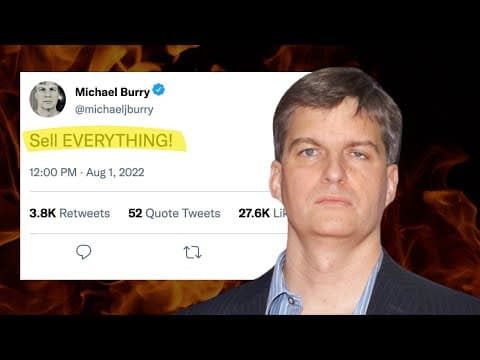 Michael Burry just sold all his stocks and the reason why is terrifying thumbnail